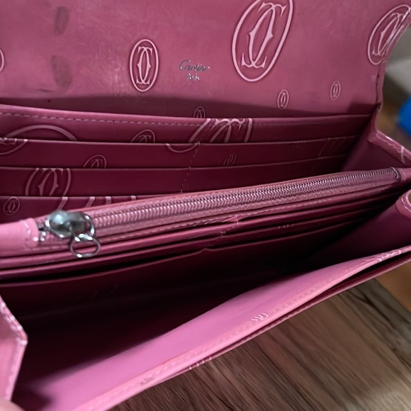 Authentic Cartier Pink Patent Wallet - Picture 7 of 16